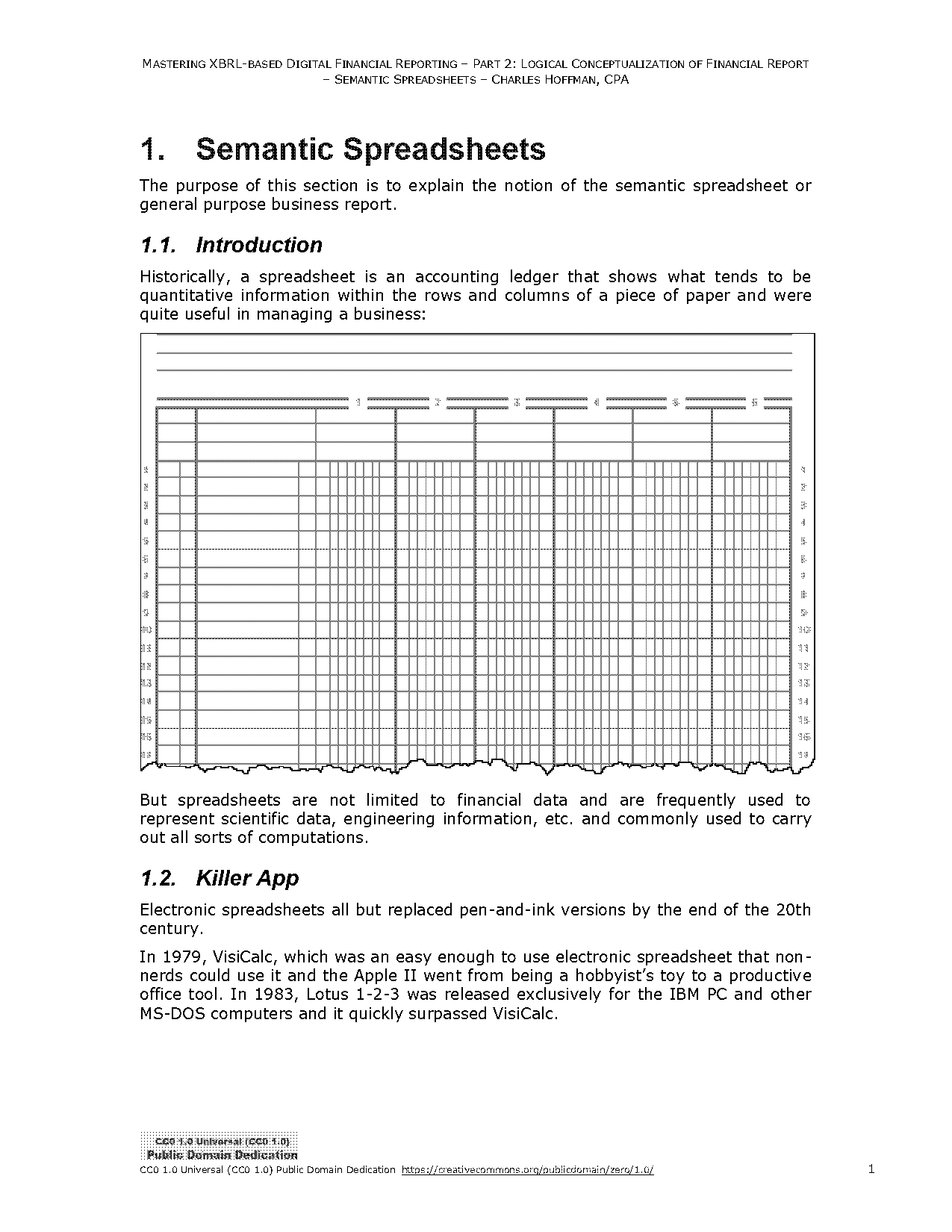 examples of multidimensional spreadsheet